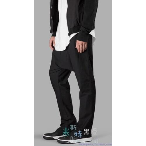 27-44 ! 2016 New Mens clothing fashion pocket patchwork casual trousers straight harem pants Plus size singer costumes