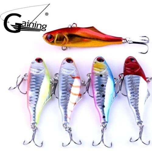 5pcs/lot 9cm 23.6g Sinking Vibration Fishing Lure Hard Plastic Artificial VIB Winter Ice Fishing Pike Bait Tackle Isca Peche