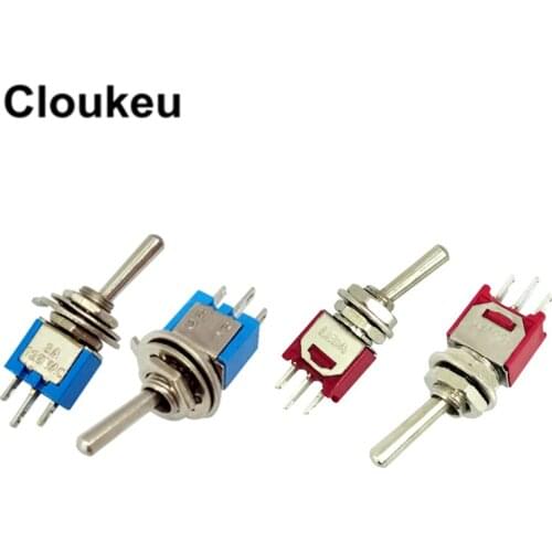 5Pcs SMTS-102 Ultra small 5MM 3-Pin 2-File ON-ON Rocker switch Toggle Switch 1.5A/250V 3A/125V