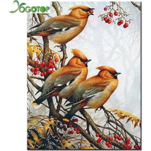 Full DIY 5D Diamond Painting animal bird tree Diamond Embroidery fall landscape Patterns rhinestones Diamond Mosaic Art YY2425