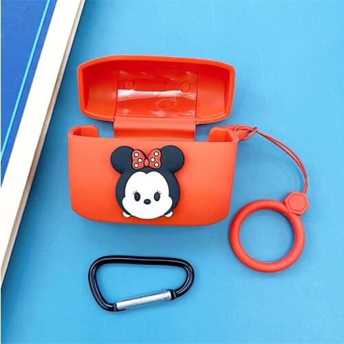Cartoon Disney Earphone Case for Jabra Elite 65t Silicone Wireless Bluetooth Headphone Protective Cover for Jabra With Hook