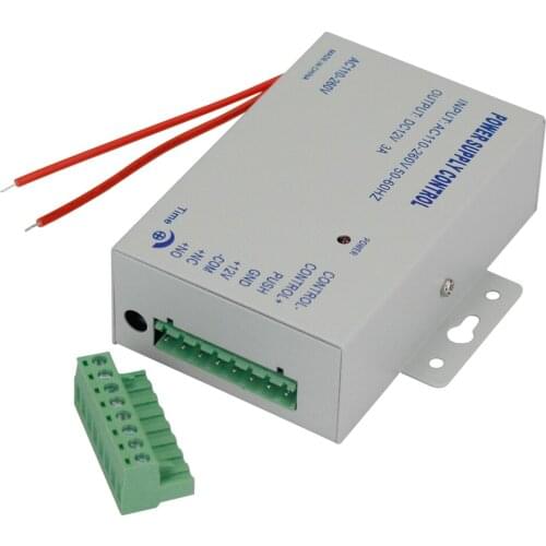 DC12V 3A New Access Control System Power Supply Switch AC AC110V-260V Input Time Delay for Door Locks Video Intercom System K80