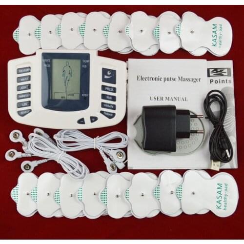 TENS Unit Machine Muscle Stimulator EMS Body Acupuncture Slimming Massager 16 Pads Digital Therapy for Back Neck Health Care