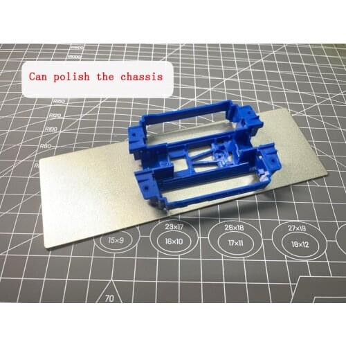 Homemade Rectangular Emery Polished Metal Sheet Chassis/Carbon Fiber Plate Sanding Tool for Tamiya Mini 4WD Car Parts