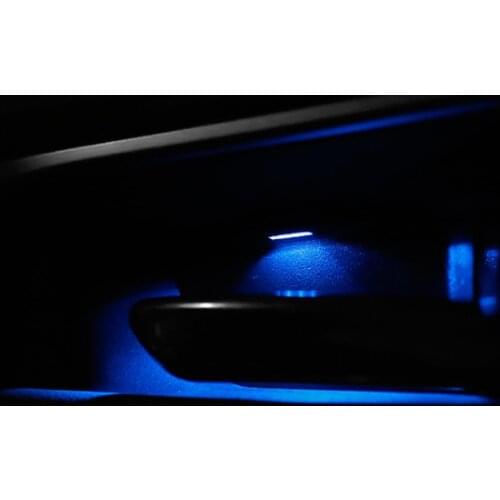 Door Bowl Atmosphere Light For Toyota RAV4 2020 Interior LED Blue Decoration Door Bowl Handle Frame Light Car Accessories