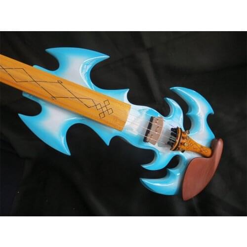 Blue color crazy-1 SONG art streamline 4 string 4/4 electric violin