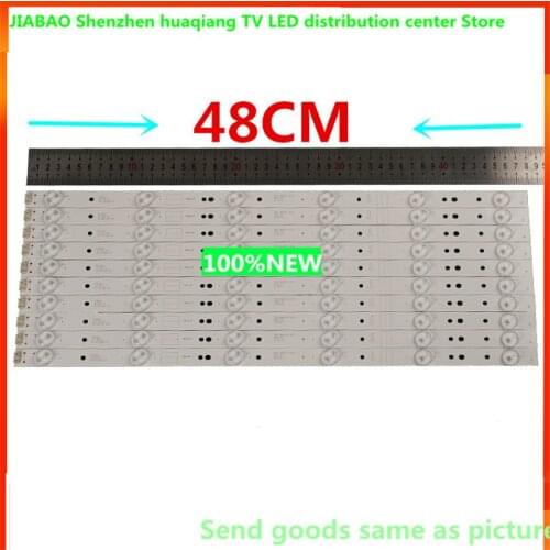 LED TV backlight strip kit 5800-W49001-2P00 for Skyworth 49E366W 49E6080 49E6090