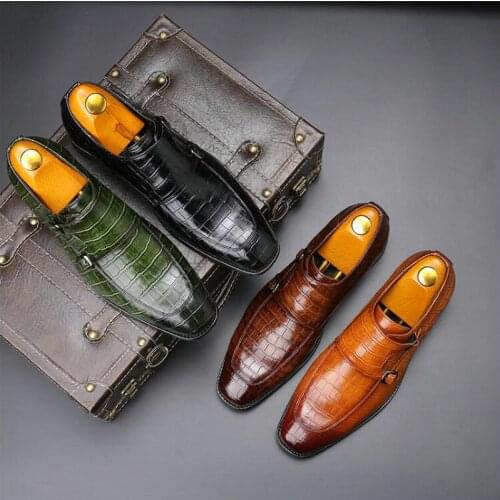 Fashion Luxury Brand Male Dress Shoes Leather Brogue Men Shoes Casual British Style Men Oxfords Wedding Party Shoes ert56