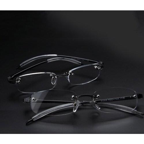 Rimless Finished Myopia Glasses With Diopter -1.0 -1.5 -2.0 -2.5 -3.0 -3.5 -4.0 Ultralight Frameless Nearsighted Eyeglasses