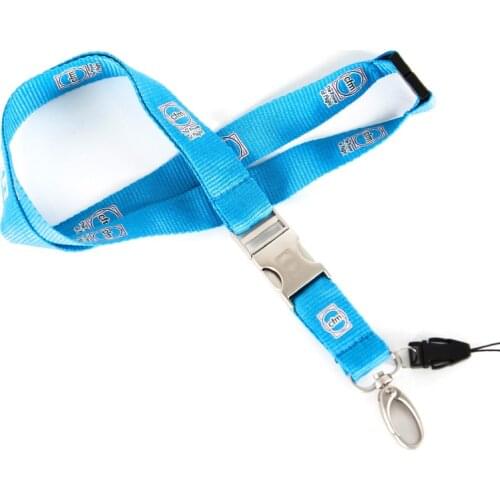 New CFM Lanyard for Pilot License ID Holder, Wide Blue with Metal Buckle for Flight Crew Airman Unique Gift