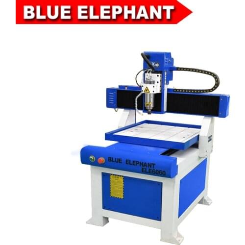Blue Elephant Table move cnc router 6060 mini desktop wood engraver 2.2kw water cooling spindle machine