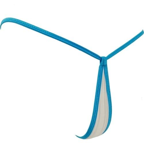 Sexy Teardrop G Strings Women Mini Micro Bikini Thongs Tangas Women Transparent Sheer Erotic Panties T Back Underwear Lingerie