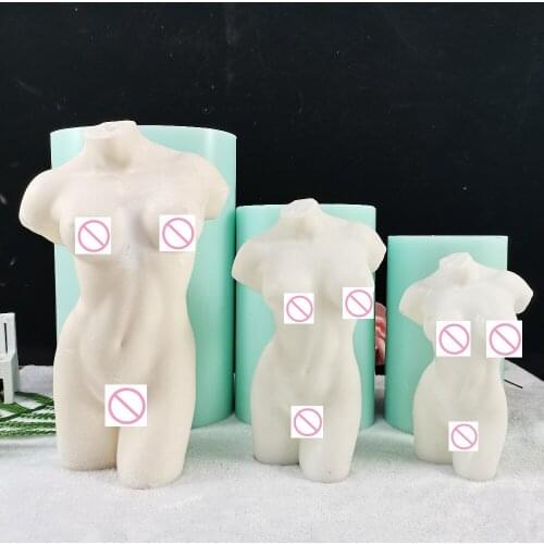 TS0143 New Hot Sale 3D Body Candle Silicone Mold Wedding Candle Silicone Art Body Mold