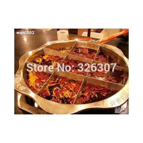 0 38cm Sichuan Chongqing China Nine Patch copper hot pot Mongolian Chinese charcoal pot copper handmade,fire pot