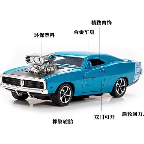 1:32 Alloy Sports Car Model Childrens Toy Car Ornaments Return Car Model Boy Toy Manufacturers Wholesale Exquisite Workmanship