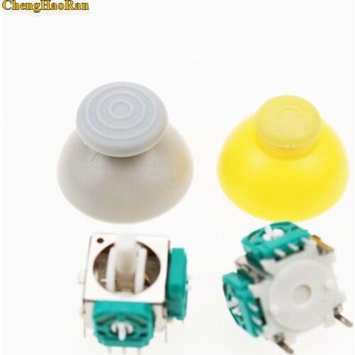 1set For Nintendo Game Cube for NGC Controller Left and Right 3D Analog Joysticks Replacement with Controller stick Cap