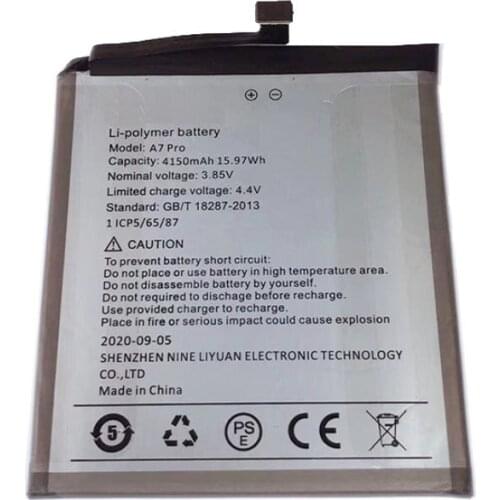 10pcs /lot 4150mAh /15.97Wh A7 Pro Replacement Battery For UMI Umidigi A7 Pro A7Pro Batteries