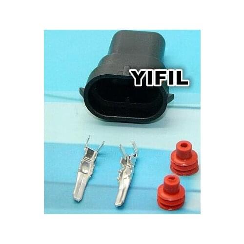 100pcs/lot 2 Pin/Way Car Male HID Headlight Bulb Socket Connectors Plugs For H8 H9 H11 880 881 LED/HID Lights