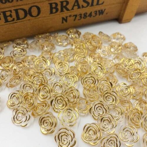 100pcs Rose Pattern Clothes DIY Resin Buttons Sewing Scrapbooking PT134