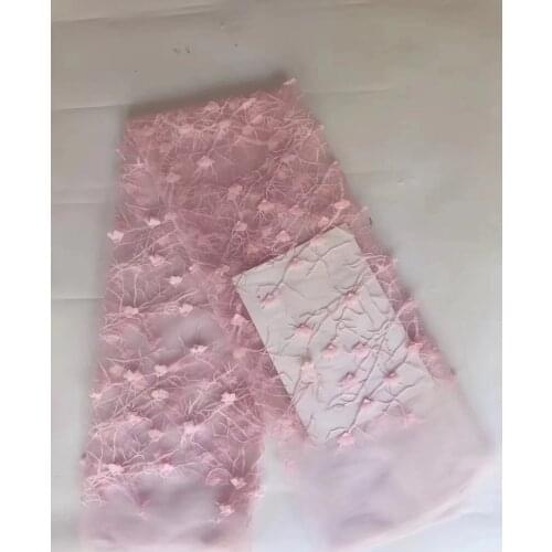 2018New pattern 5yards/bag AX3217# 5colors Lovely mesh lace fabric for bridal wedding dress/sawing Free shipping