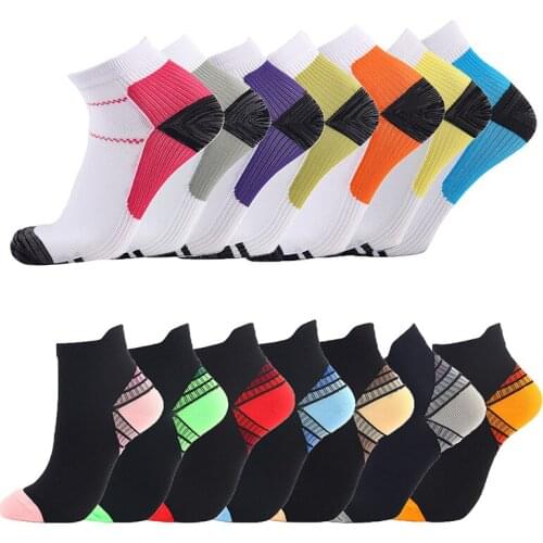 7pair 2021 Men Women Pressure Socks Popular Ankle Protection Compression Nylon Material Sports Climbing Running Week socks
