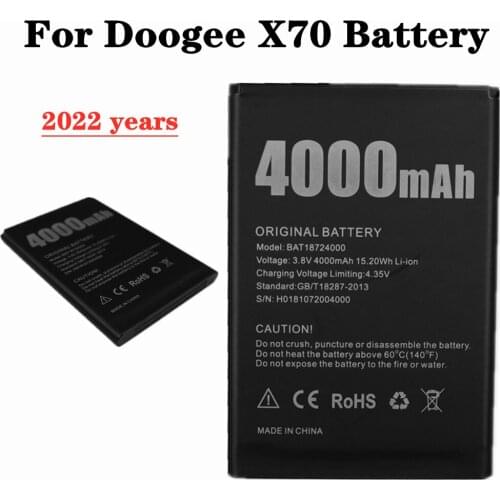 BAT18724000 4000mAh Battery For Doogee X70 X 70 Bateria NEW Original Smartphone Replacement Batteries