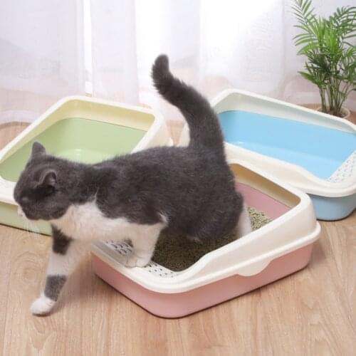 Automatic Self Cleaning Hooded Cat Litter Box Pet Toilet Bedpan Anti Splash Cat Tray With Scoop Kitten Cat Supplies