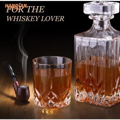 Lead-free crystal glass whisky wine glasses bar home spirits brandy wine glasses set wine glass set
