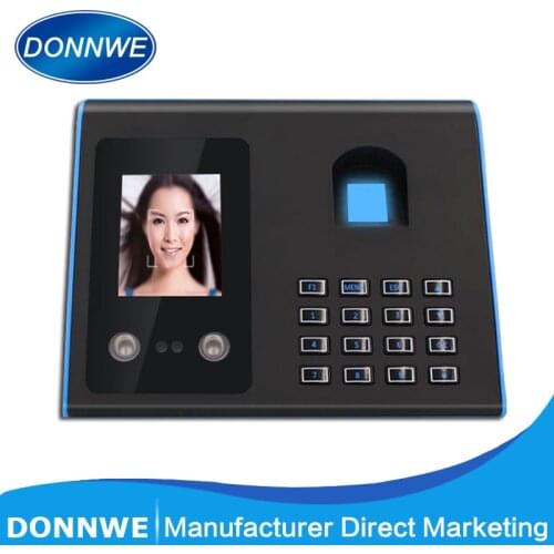 D FA01 Biometric Face facial Fingerprint Time Attendance System Device English version Face recognition check-in machine