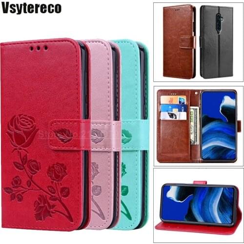 Flip Case For OPPO Reno Ace A 2 Z F 10x Zoom 5G case Realme 3 5 Q X2 Pro X C2 Embossed PU Leather Wallet Book Cover phone cases