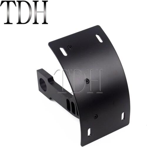 Black Side Mount Curved Number Plate Holder For Kawasaki ZX-6R 636 ZX-7R ZX-9R ZX-12R ZX-14R ZX6RR License Plate Bracket