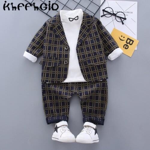 2021new baby boy fashion formal clothing suit kids gentleman tie suit high quality spring and autumn long sleeve shirt + jacket