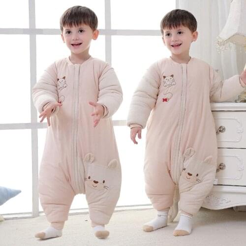 Baby sleeping bag envelop for neonate pure cotton newborn baby infant wrapped cocoon in winter stroller split leg well details