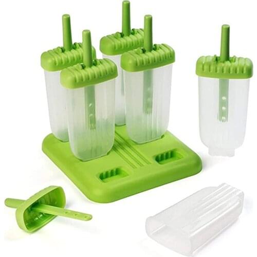Popsicle Ice Pop Maker Molds 6 Pack Ice Popsicles Mold Ice Pops Holders Popsicle Makers For Kids Adults