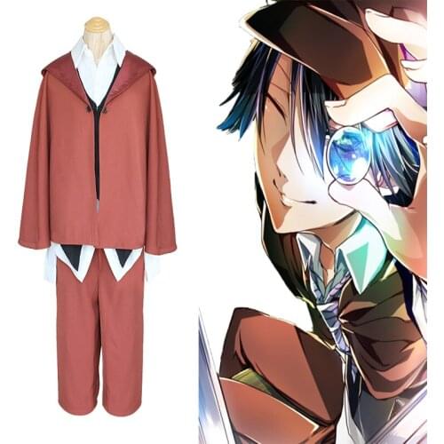 Anime Bungo Stray Dogs Cosplay Costumes Ranpo Edogawa Cosplay Costume Detective Uniform Halloween Party Unisex Cosplay Costumes