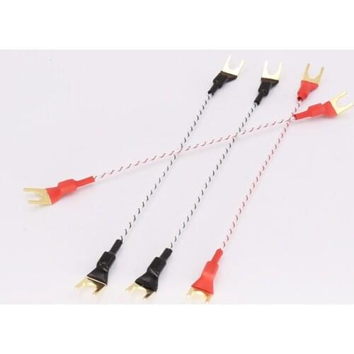 Hi-End Speaker Jump cable bridge cable for speakers silver plated 4PCS/set