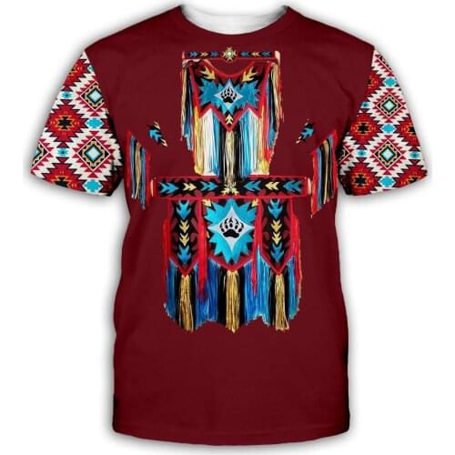 Brand Fashion Men t shirt Bohemia style 3D Printed National Art Style T Shirt Unisex streetwear Casual t-shirt KY-888