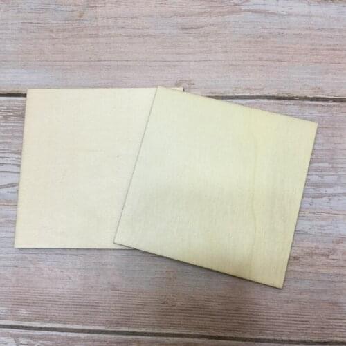 Set of 50 hot sale natural wood coaster blank square