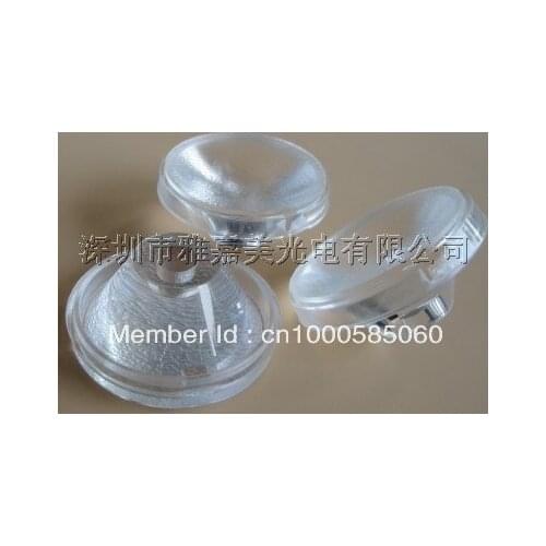 Wholesale- LED lens 35.8MM Marble grain optical lens , 1W 3W Reflector Collimator lens