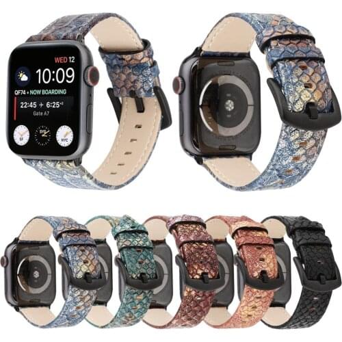 2020 New Snake Watchband Strap For Apple Watch 6 5 4 3 2 1 SE Classic Temperament Watch Band For iWatch 44mm 40mm 42mm 38mm Belt