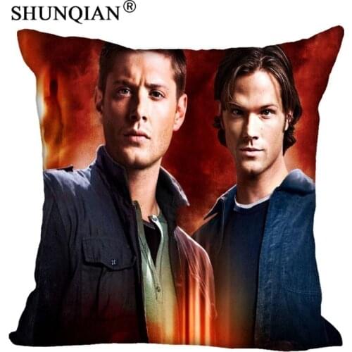 DIY Pillowcases Supernatural Sam Dean Personalized Pillowcase Custom Throw Pillow Case Customized Pillow Covers (Two Sides)
