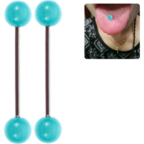 20Pcs/Set Tongue Piercing Barbell Bars Piercing Tongue Rings Luminous Punk Fashion Body Jewelry For Men Women