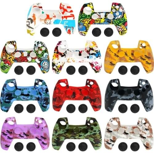 Silicone Case Dustproof Skin Protective Cover Sleeve for playstation PS5 Control 77HA