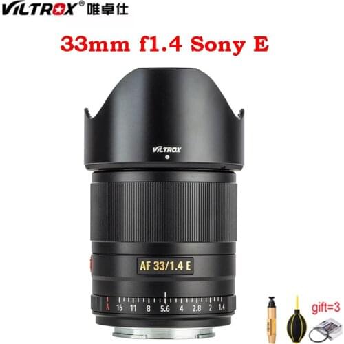 Viltrox 33mm F1.4 STM AF lens Auto focus APS-C large aperture for Sony E-mount Mirrorless Cameras A7M3 A9 A7RII A7C A7RIII A7RIV