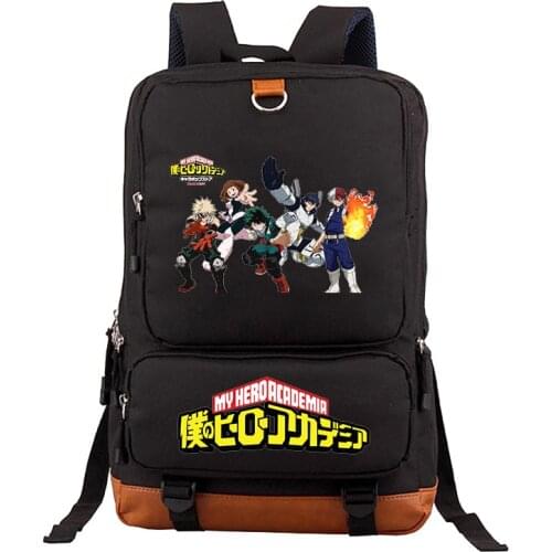 Japan Anime My Hero Academia Backpacks School Bags Boys Girls Teenage Students Cosplay Cartoon Laptop Sports Travel Bags