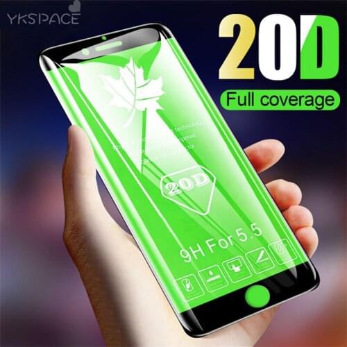 20D Curved Edge Full Cover Protective 9H Screen Protector For iPhone 6 6S 7 8 Plus X XS MAX XR Tempered Glass Protective Film