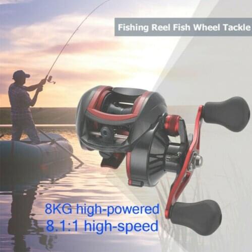 8*1BB Metal Baitcasting Fishing Reel 8.1:1 Long Shot Spinning Fishing Reel Professional Metal Left/Right Hand
