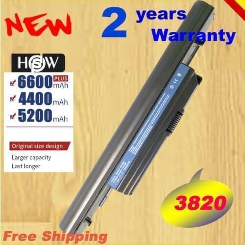 HSW Special 00mAh Laptop battery For Acer Aspire 3820T 3820 4745 4745G 4745Z 4820 4820T 4820G 5820 5820T AS10B73 fast shipping