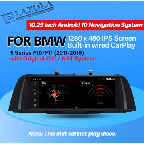 PLAZOLA Android 10 Car Multimedia Navigation GPS Player For BMW 5 Series 520i 525i 528i F10 F11 CIC NBT CarPlay Auto Stereo BT