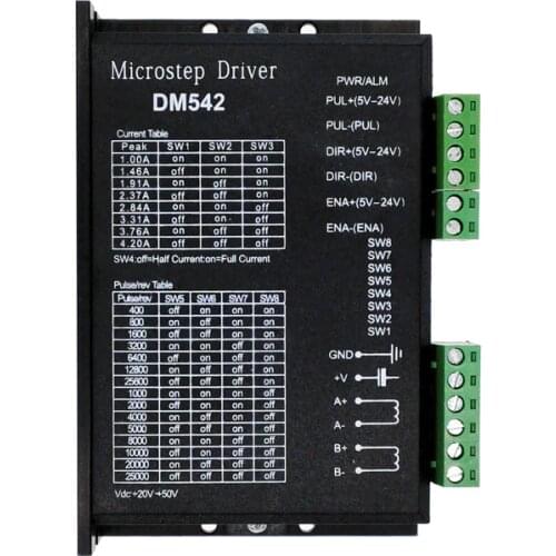 DM542 microstep motor Nema17 Nema23 Stepper motor driver cintroller brushless DC motor shell for 42 57 stepper motor
